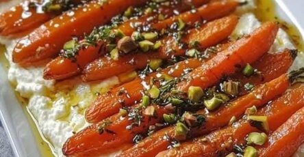 Roasted Carrots with Whipped Ricotta and Hot Honey