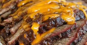 BBQ Brisket with Cheddar Cheese