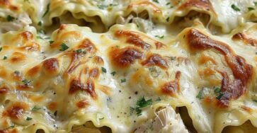 Chicken Alfredo Lasagna Roll-Ups