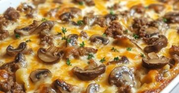 Savory Mushroom Beef Casserole