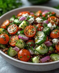 Mediterranean Lentil Salad