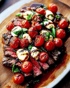 Steak Caprese with Balsamic Dressing