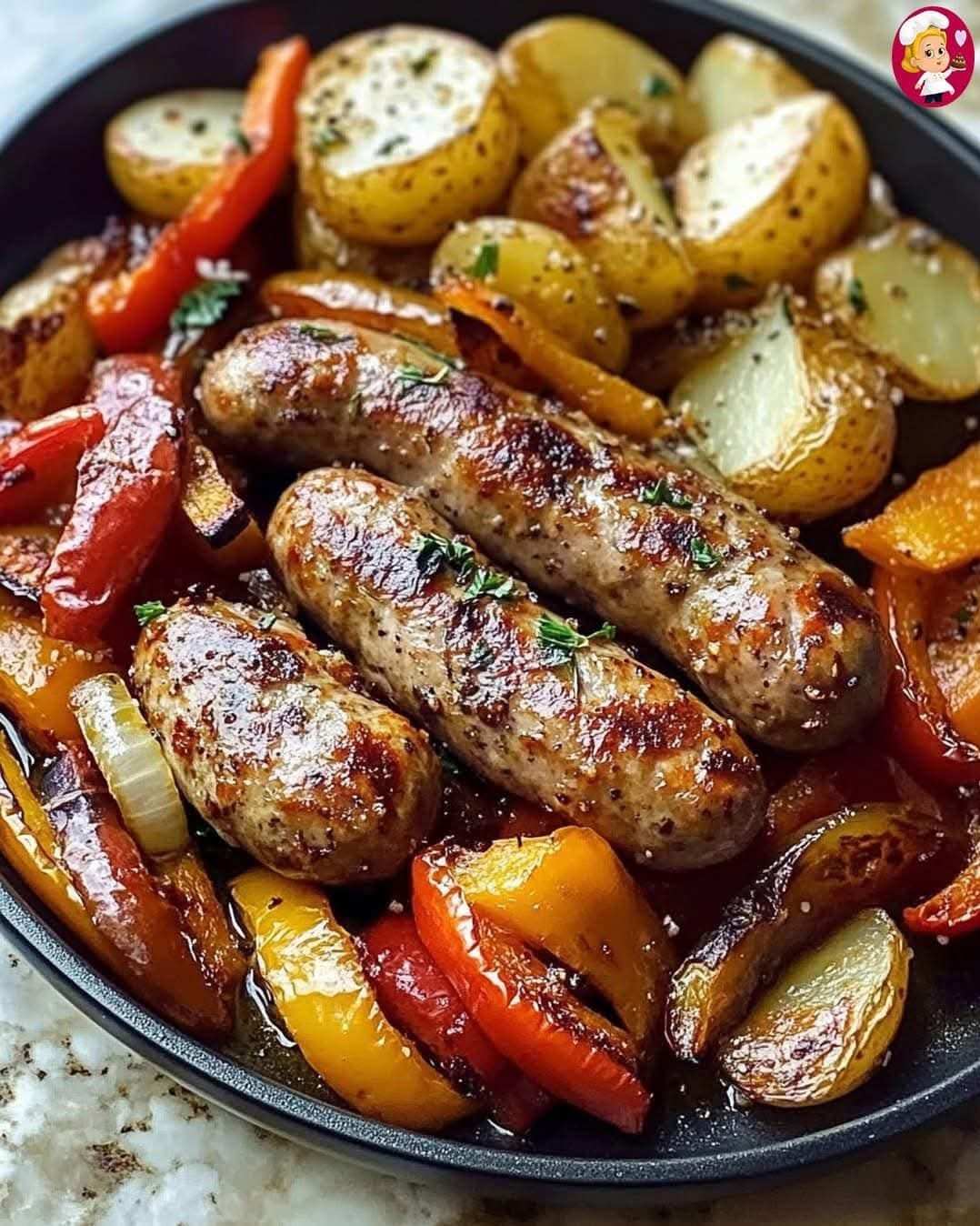 Roasted Sausage, Potatoes, and Peppers