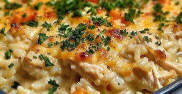 Creamy Chicken & Rice Casserole Delight