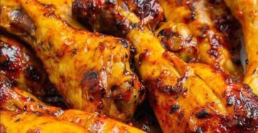 Spicy Glazed Grilled Chicken Drumsticks