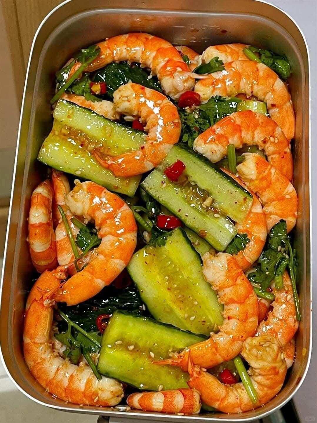 Shrimp and Cucumber Salad