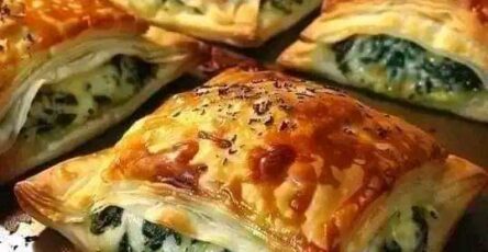 Spinach-stuffed pastry