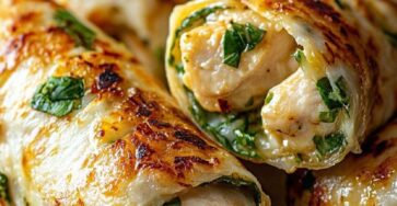 Cheesy Garlic Chicken Wraps