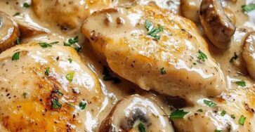 Creamy Garlic Mushroom Chicken