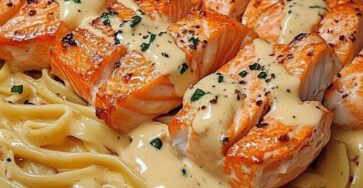 Alfredo au Homard, Crabe et Saumon