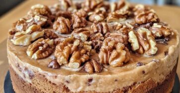 Caramel Walnut Cake