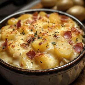 Cheesy Bacon Potato Bake 