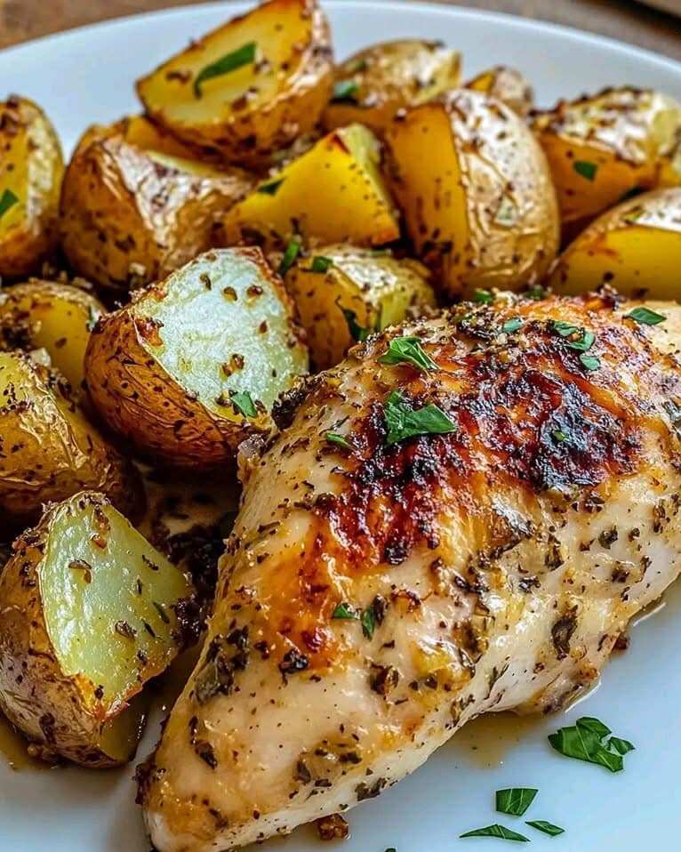 Roasted Garlic Chicken and Potatoes