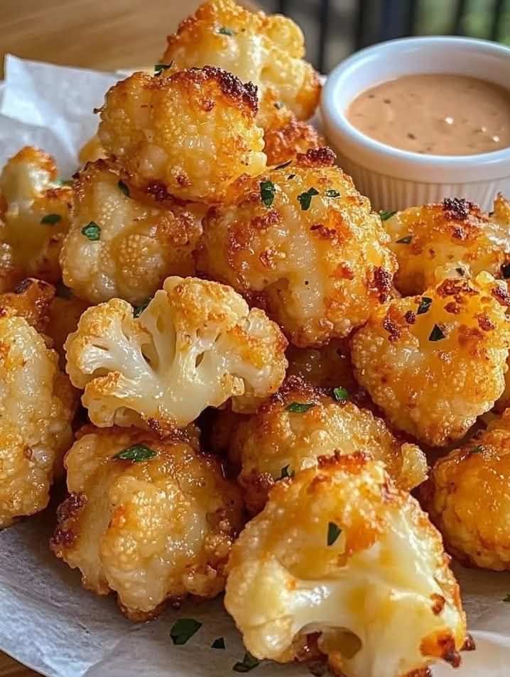 Crispy Roasted Cauliflower Bites