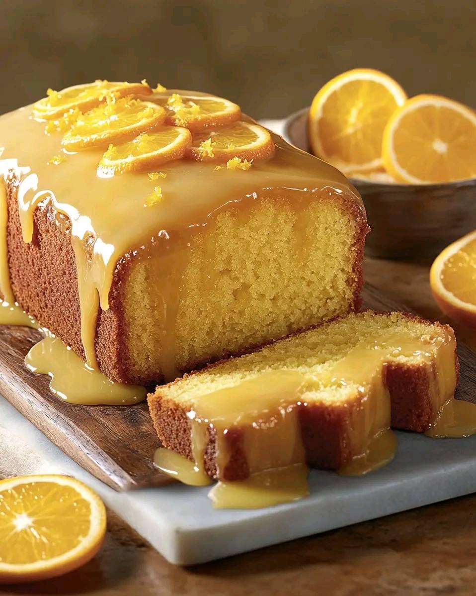 Orange Glazed Pound Cake