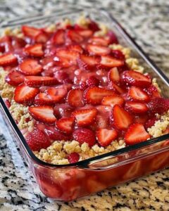 Strawberry Cheesecake Dump Cake 