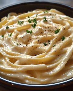 Slow Cooker Creamy Fettuccine Alfredo