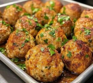 Juicy Baked Meatballs