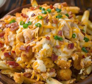  Chicken Bacon Ranch Loaded Cheese Fries