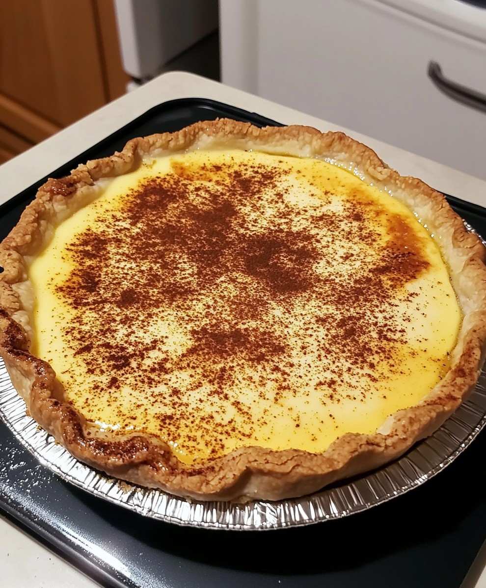 Classic Egg Custard Pie